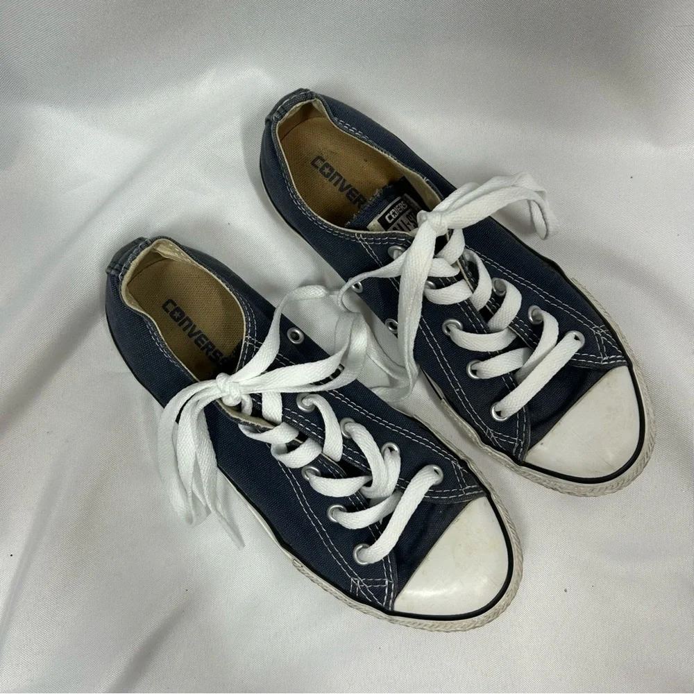 Converse | All Star Sneakers Navy Blue White Low Top Lace Up Unisex Kids Size 3